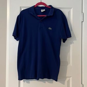 Blue Lacoste Polo; XL; Like New